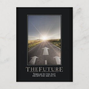 La future carte postale parodique motivationnelle