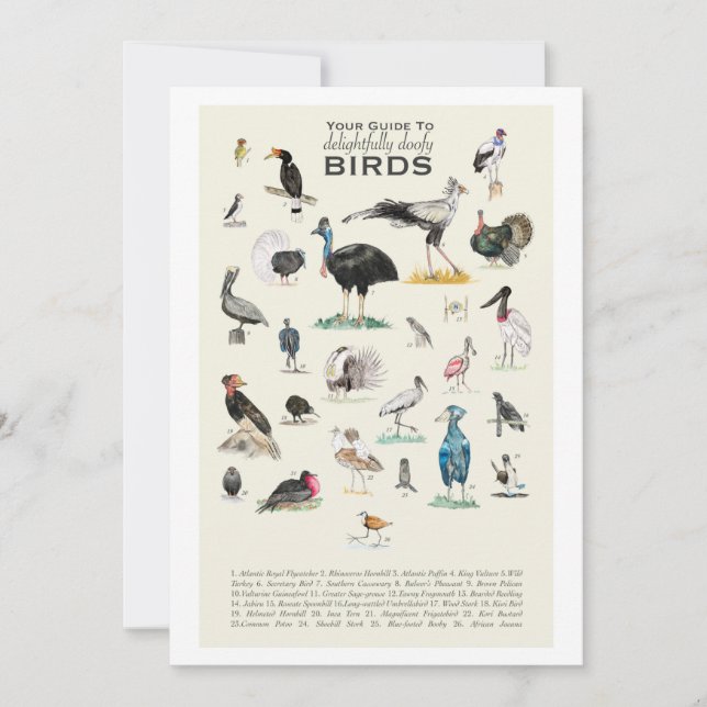 La Galerie des Oiseaux délicieusement Doofy 5x7 Ca (Devant)