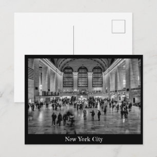 La gare centrale, carte postale de New York