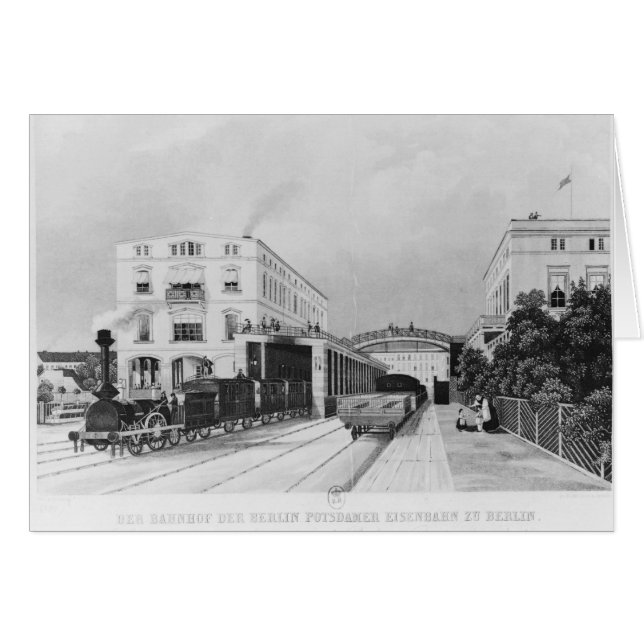La gare du train Berlin-Potsdam (Devant horizontal)