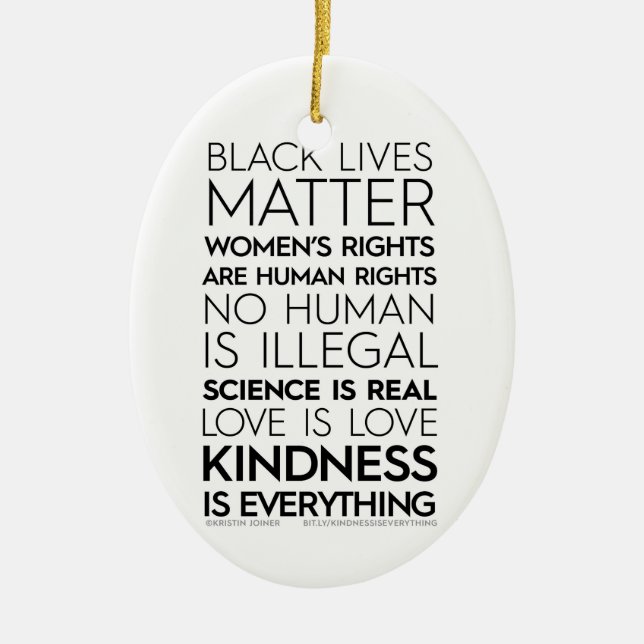 La gentillesse est tout ornement ovale (Devant)