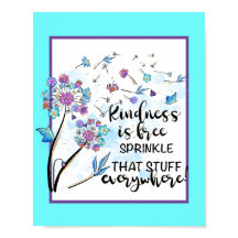 La gentillesse est une affiche gratuite
