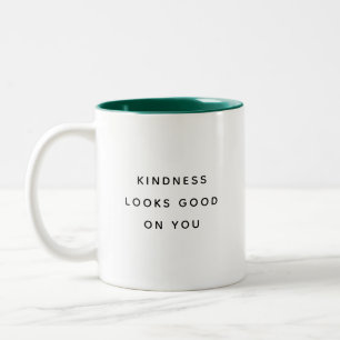 La gentillesse vous va bien Mug moderne bicolore
