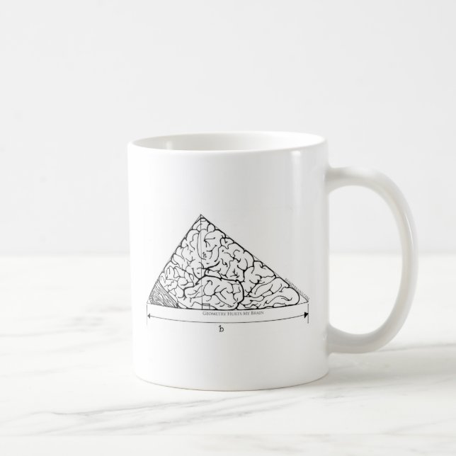 La géométrie me fait mal à ma Mug Cerveau (Droite)