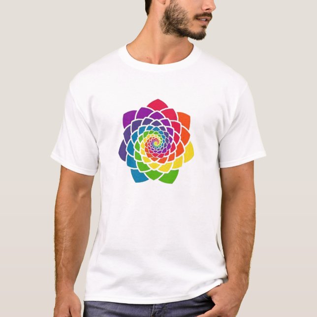 La géométrie sacrée - T-shirt de cône de pin (Devant)