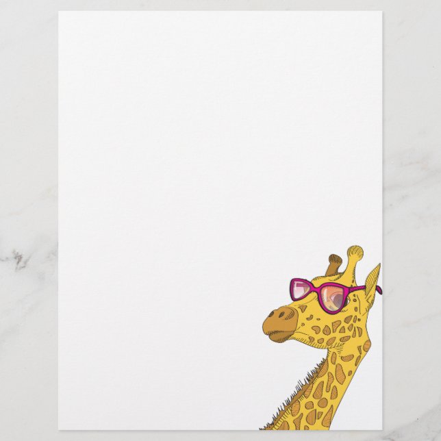 La girafe Hipster (Devant)