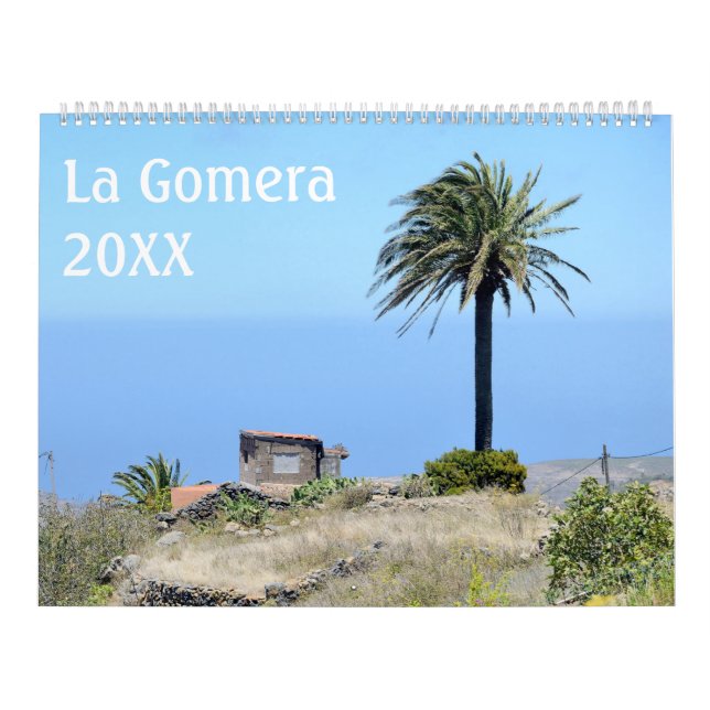 La Gomera, Îles Canaries Calendrier 12 mois (Protection)