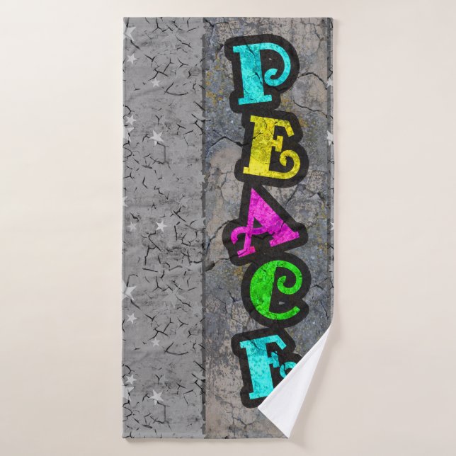 La Graffité de la paix (Serviette de bain)