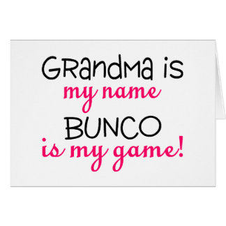 La grand-maman est mon Bunco nommé est mon jeu