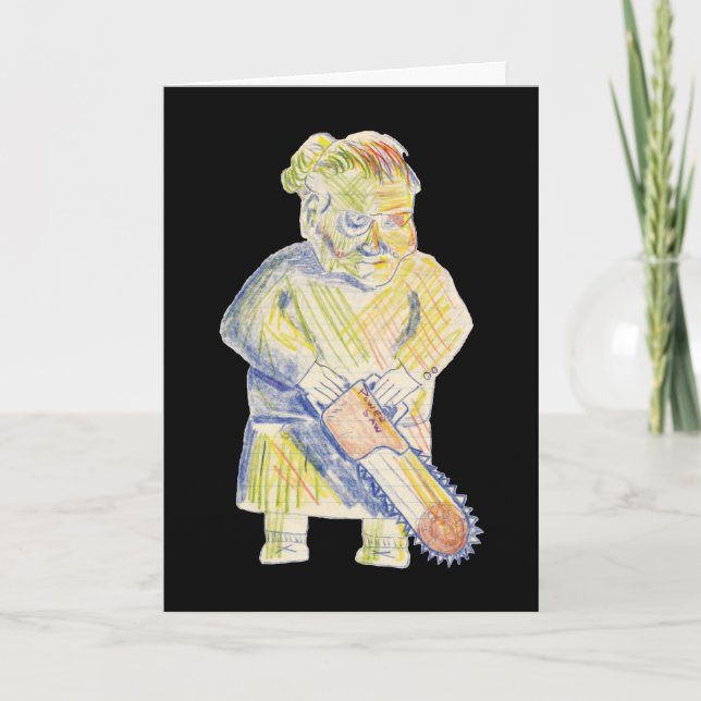 La grand-maman obtiennent la carte bonne (Devant)