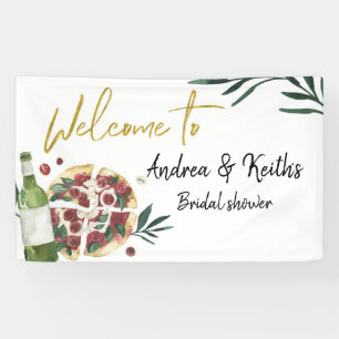 La grande bannière Perfect Pair Pizza and Beer