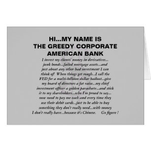 LA GRANDE BANQUE AMÉRICAINE