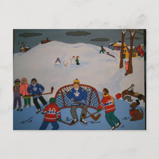 LA GRANDE CARTE POSTALE DE JEU HOCKEY