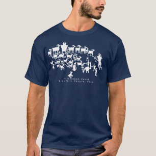 La Grande Chasse Petroglyph Panel T-Shirt