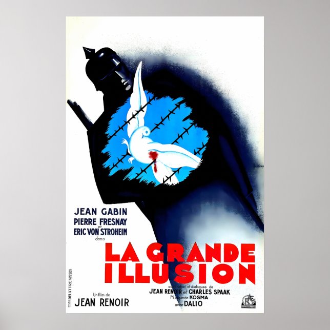 La Grande Illusion 1937 Affiche de film IMPRIMÉ A5 (Devant)