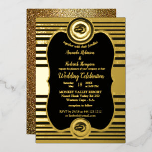 La Grande Inspiration Gatsby Foil Invitation