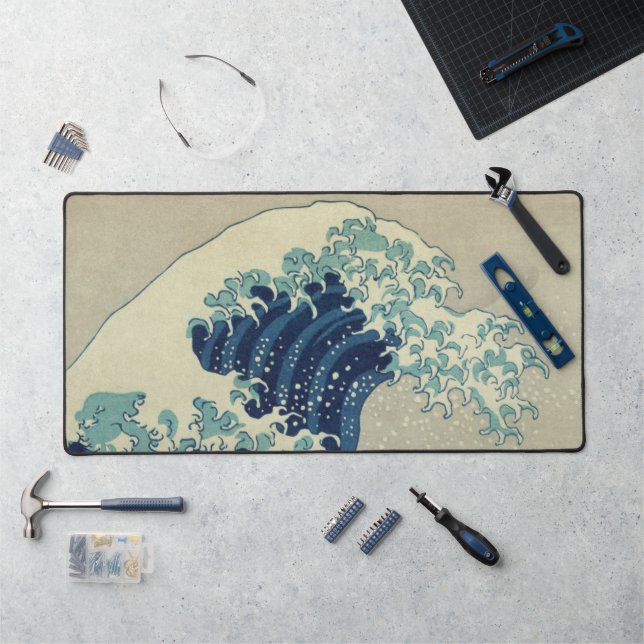 La Grande Vague au large de Kanagawa par Hokusai (Poste de travail)