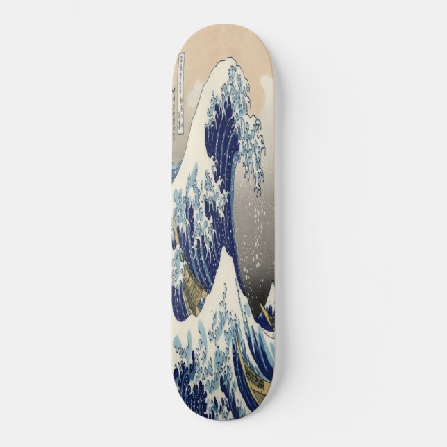 La Grande Vague au large de Kanagawa Skateboard (Recto)