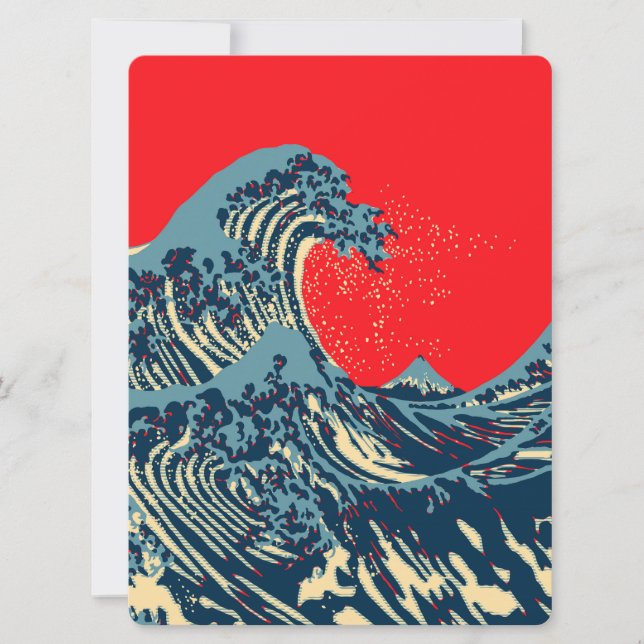 La Grande vague Hokusai dans le style art de l'esp (Devant)