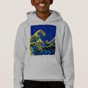 La Grande vague Hokusai dans le style Art Pop Bleu
