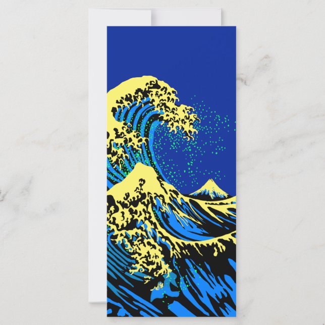 La grande vague Hokusai dans un décor de style pop (Devant)