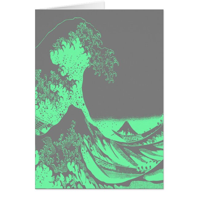 La Grande Vague Marine Vert & Gris (Devant)