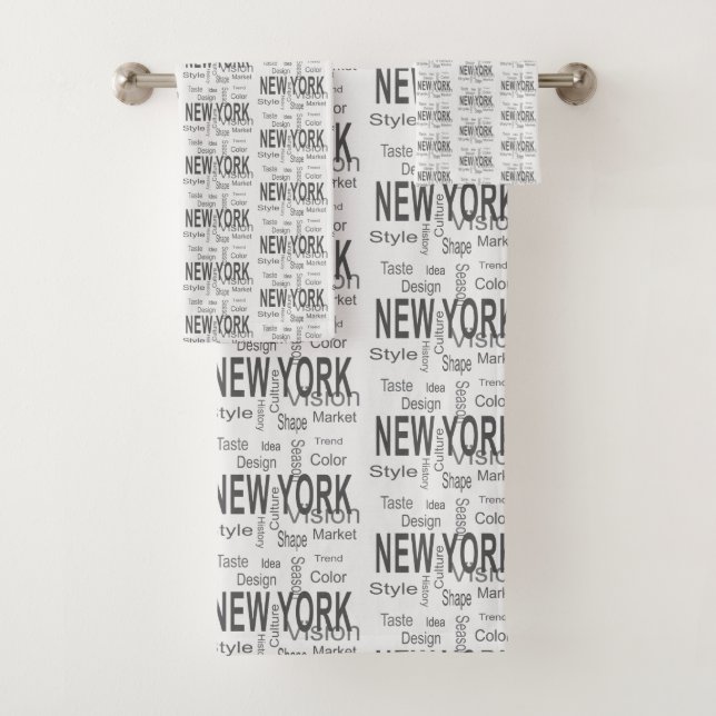 La Grande ville de New York (typographie) (En situation)