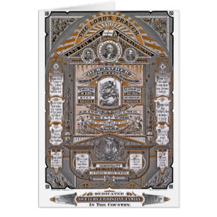 La gravure vintage de Prayer du seigneur (ORANGE)