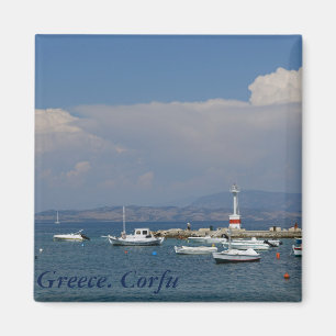 La Grèce, Corfou, vieux phare, aimant