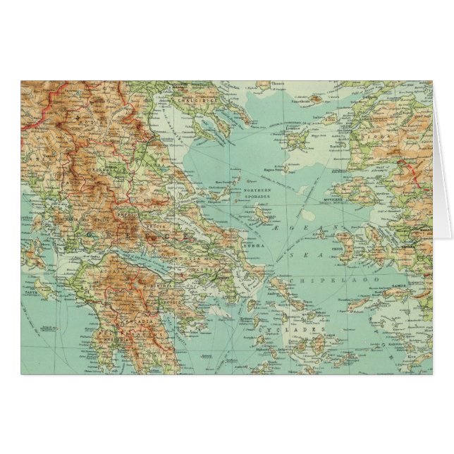 La Grèce et la mer Égée (Devant horizontal)