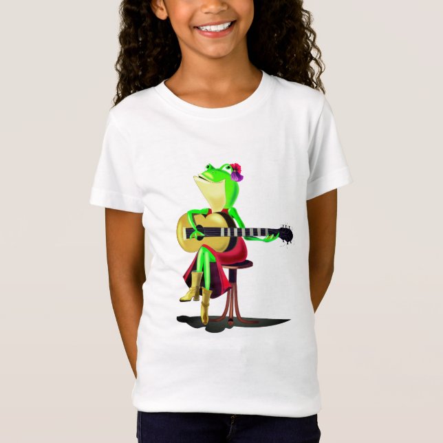 La grenouille Jouer la T-shirt de l'enfant de guit (Devant)