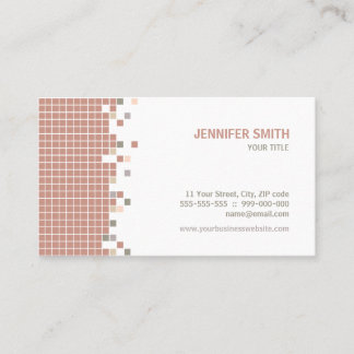 La grille de pixels ouvre le carte de visite