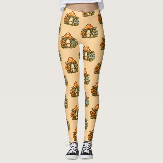 La Groovy Dream Shack : Legging Champignon (Devant)