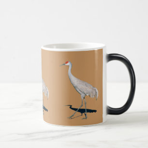La grue de Sandhill Morph la tasse