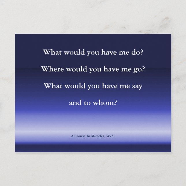 La Guidance de Dieu | Un cours en miracles carte p (Devant)