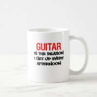 La guitare est la raison que je lève chaque tasse