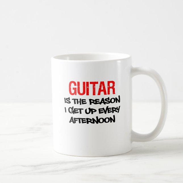 La guitare est la raison que je lève chaque tasse (Droite)