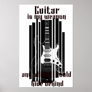 La guitare est mon arme, poster