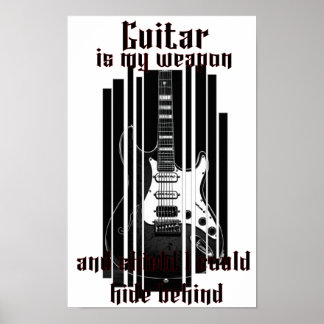 La guitare est mon arme, poster