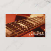 La guitare ficelle des cartes de visite