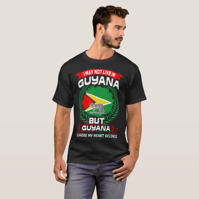 La Guyane est où mon coeur appartient T-shirt (Devant entier)