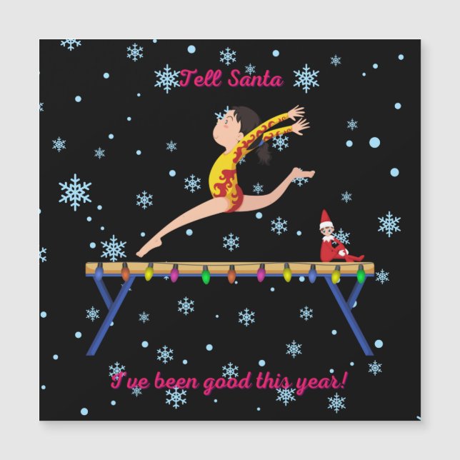 La gymnastique dit à Père Noël que j'ai été bon ce (Devant)