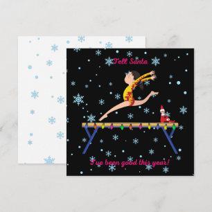 La gymnastique dit à Père Noël que j'ai été bon ce