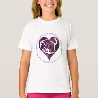 La gymnastique est dans mon T-shirt de raglan de