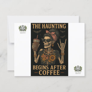 La Haunting Commence Après La Carte Postale Café