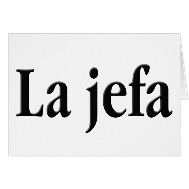 La jefa (Devant horizontal)