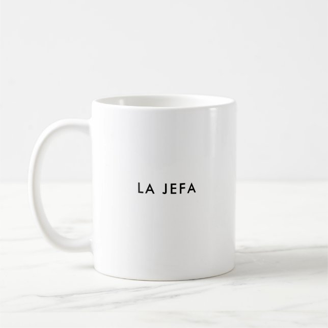 La Jefa | Le patron | Mug de café espagnol (Gauche)