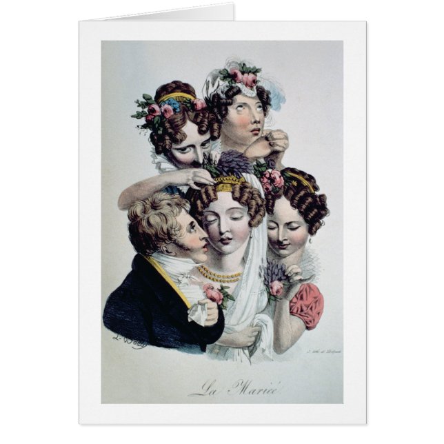 La jeune mariée, c.1820 (litho) (Devant)