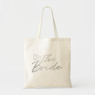 La jeune mariée - sac fourre-tout argenté à