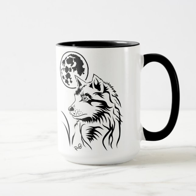 La Jeune Tasse de loup rêveuse (Droite)